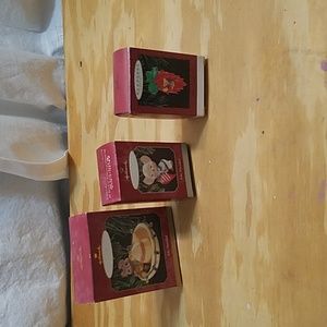 1990's Hallmark Keepsake Ornaments Feliz Navidad set of 3